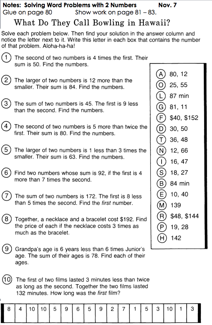 32 What Do They Call Bowling In Hawaii Worksheet Answers